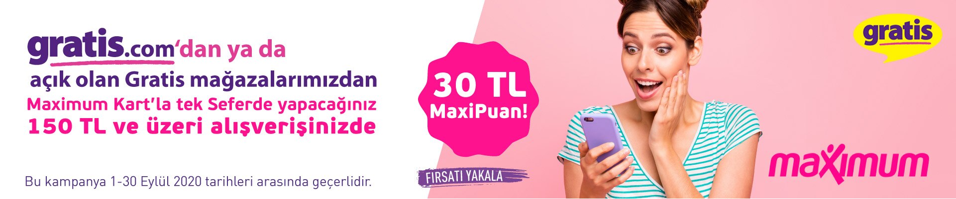 30 TL Gratis MaxiPuan Fırsatı